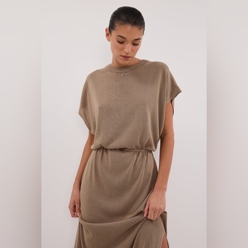 NWT DISSH JACKI SAGE SLEEVELESS KNIT MAXI DRESS size Xs - Picture 2 of 11